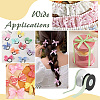 2 Rolls 2 Styles Polyester Ribbon OCOR-ME0002-02A-5