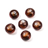 Handmade Gold Sand Enamel Lampwork Beads LAMP-B036-01-1