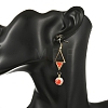 304 Stainless Steel with Cylinder Seed Beads Dangle Earrings EJEW-MZ00810-02-2