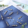 20Pcs Zinc Alloy Spikes Screwback Studs FIND-GF0008-53A-4