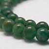 Grade AB Natural Green Aventurine Bead Strands G-G666-01A-3