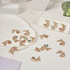 20Pcs 5 Colors Moon Alloy Enamel Connector Charms FIND-TA0002-19-5