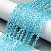 Transparent Glass Beads Strands EGLA-A039-T4mm-D20-4