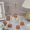 6Pcs 3 Sizes Iron T Bar Earring Display Stands EDIS-FG0001-76-4