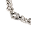 201 Stainless Steel Guardian Holy Angel Saint Michael Pendant Twisted Chain Necklaces NJEW-Q002-05P-3