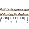 Electroplated Synthetic Non-magnetic Hematite Beads Strands G-A234-G03-01C-4