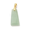 Natural Green Aventurine Pendants G-C045-01G-G-3