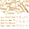 Twelve Constellations Alloy Cabochons DIY-CJ0001-29-6