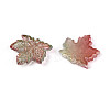 Baking Paint Transparent Glass Pendants DGLA-N014-11B-01-2