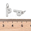 SHEGRACE Brass Micro Pave Clear Cubic Zirconia Pendants XGRQ29479-394P-P-3