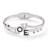 304 Stainless Steel Bangles BJEW-O184-01-2