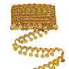 Polyester Metallic Thread Lace Tassel Ribbons OCOR-WH0108-42A-1