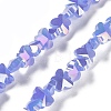Electroplate Butterfly Glass Beads Strands EGLA-A036-08A-AB05-1