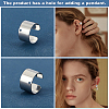 AHADERMAKER 40Pcs 4 Colors 304 Stainless Steel Ear Cuff Findings STAS-GA0001-35-4