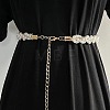 Alloy & Plastic Imitation Pearl Beaded Belly Chains for Women WG270D6-02-1