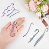 10Pcs 5 Style Alloy Bookmark Findings FIND-SC0003-50-3
