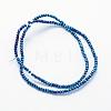 Electroplate Glass Beads Strands EGLA-J144-FP-A06-2