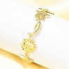 Brass Link Bracelets for Women BJEW-C118-01G-2