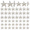 60Pcs 2 Styles 1-Hole Alloy Shank Buttons BUTT-PH0001-79P-1