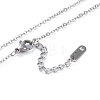 Ion Plating(IP) 304 Stainless Steel Cable Chain Necklaces NJEW-G081-10P-3