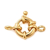 Brass Spring Ring Clasps KK-D407-01G-B-1