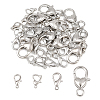 40Pcs 4 Styles Zinc Alloy Lobster Claw Clasps FIND-YW0012-93-1