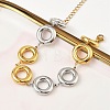 Two Tone 304 Stainless Steel Dual-Tone Orbit Chain Bracelets for Women BJEW-A169-14GP-2