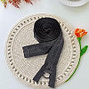 Alloy & Polyester & Resin Zipper AJEW-CY0003-01-7