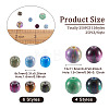 Craftdady 250Pcs 10 Styles Resin Beads RESI-CD0001-18-15