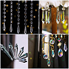 20Pcs 4 Styles Transparent Glass Pendants GLAA-SP0001-79-6