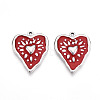 304 Stainless Steel Pendants STAS-N108-21B-P-1