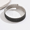 Platinum Brass Multi Layer Wrap Bracelets RM1445-5-1