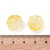 Spray Painted Transparent Glass Beads GLAA-D038-01B-3