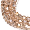 Transparent Electroplate Glass Beads Strands LS-EGLA-A039-T2mm-B12-3