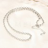 5MM 304 Stainless Steel Rolo Chain Necklaces for Men Women NJEW-H093-07B-P-1