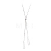 Triangle Brass Slider Lariat Long Necklaces for Women FS-WGD2F26-01-5