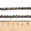 Natural Gold Pyrite/Golden Pyrite Beads Strands G-G458-I01-6mm-5