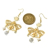 201 Stainless Steel Butterfly Chandelier Earrings with Brass Pins EJEW-TA00388-3