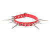 Gothic Style Alloy Spiked Rivet Imitation Leather Choker Necklaces FS-WGF47C0-02-2