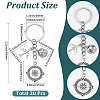 20Pcs 2 Styles Alloy Keychains KEYC-SC00029-2
