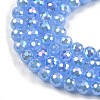 Electroplate Glass Beads Strands EGLA-B013-01A-AB05-3