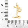 Brass Micro Pave Clear Cubic Zirconia Pendants CU-CBA7939-01I-G-3