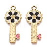 303 Stainless Steel Enamel Pendants STAS-Q110-34G-01-1