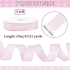 Polyester Tartan Ribbon OCOR-WH0082-574D-04-2