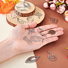  Jewelry 14Pcs 7 Style Stainless Steel Pendants STAS-PJ0001-46-5