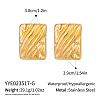 304 Stainless Steel Textured Stud Earrings EK2327-2-1