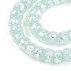Luminous Handmade Silver Foil Glass Beads Strands FOIL-N029-02B-05-4