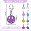 54Pcs Alloy Enamel Pendant Decorations HJEW-HY0001-25-2