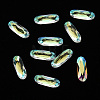 Oval Transparent Glass Cabochons MRMJ-T009-095C-1