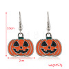Halloween Theme Alloy Enamel Dangle Earrings FS-WG50C46-17-1